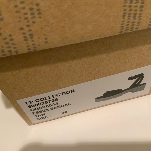 Free People Essex Suede Platform Sandals Brown Taupe Ankle-Strap Summer Heels 38 - Picture 11 of 11